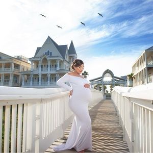 Maternity dress. Size small. Color baby blue